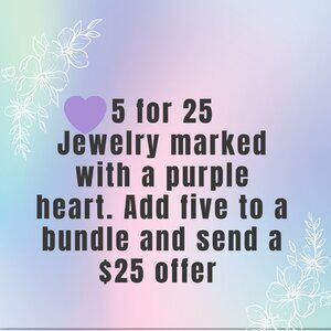 Jewelry 5 for 25